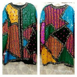 FUNKY RETRO SEQUINS JACKET